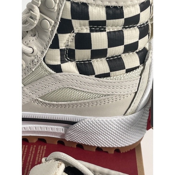 New Vans Sk8 Hi Top Sneakers Checker Goretex Mte 2 Platform White Black Women 5 - Picture 4 of 12